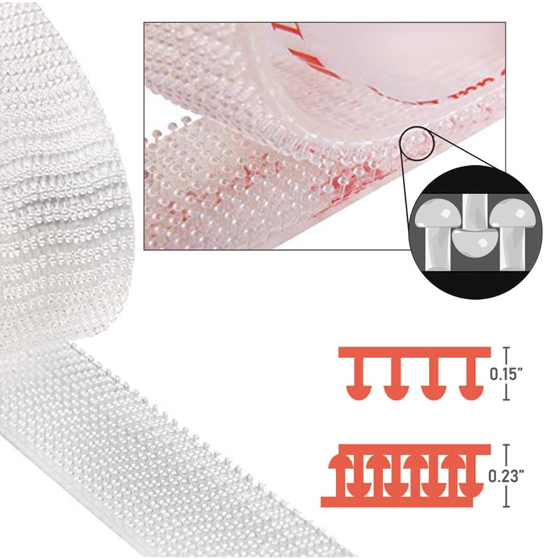 CANOPUS Picture Frame Hanging Strips, Very Strong, Nail and Screw-Free Heavy Duty Mounting Tape Roll, 1in x 6ft, Works Great Indoor/Outdoor for Metal, Glass, Wood, Acrylic Surface, Made in USA - Image 4